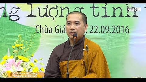Thích Minh Niệm - Xử lý phiền não bằng năng lượng tỉnh thức