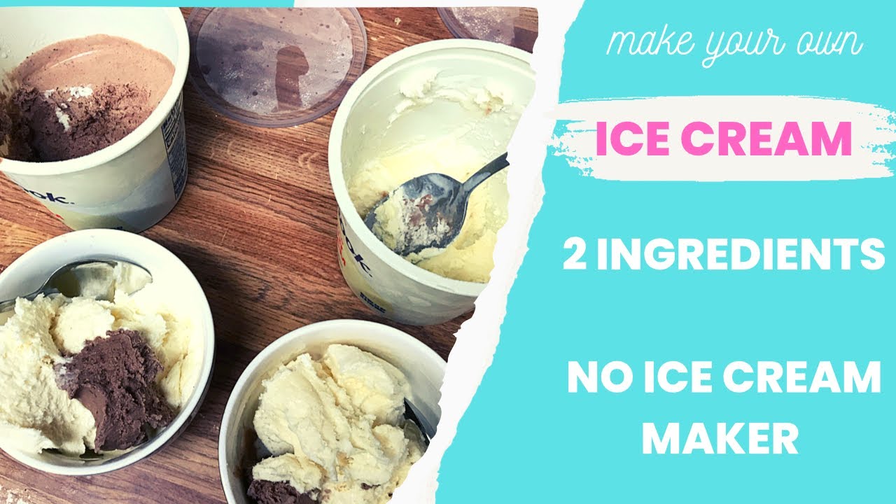 Make ice cream! 2 ingredients, no ice cream maker! homemade icecream