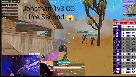 Jonathan 1v3 CG in a Second 😱🔥 in ESL 2025 | Jonathan 1v3 clutch in ESL GRANDFINALS 🥵