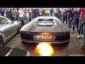 BEST OF Lamborghini Aventador Sounds 2018 ! Flames, Revs & Accelerations