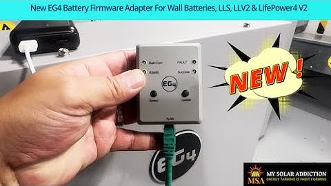 New EG4 Battery Firmware Adapter How To Video
