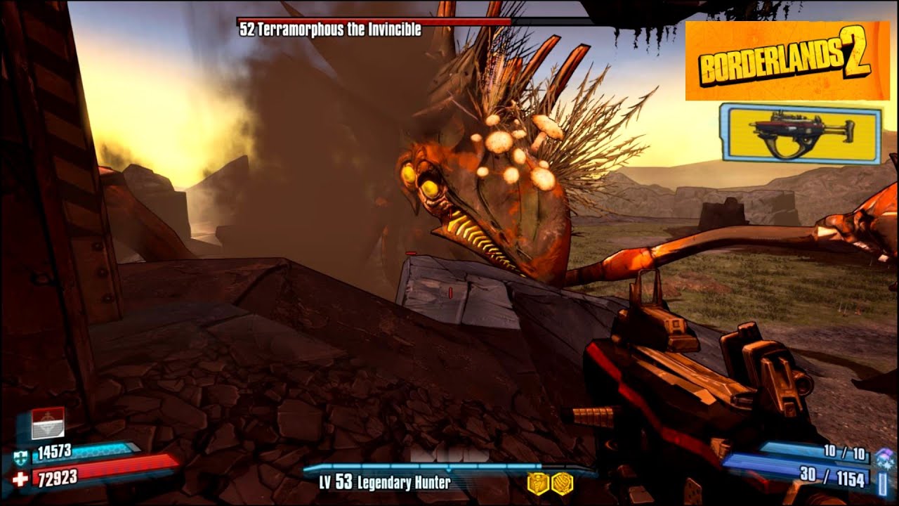Borderlands 2: Solo Zer0 Vs Normal Terramorphous- Hyperion SMG only