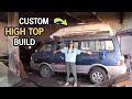 Custom High Top Build Huge Milestone, Junkyard Roof Mounted on the Van  | Tubi 2.0 Van Build E04