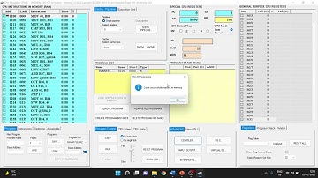 Loading a program into Memory in CPU Simulator
