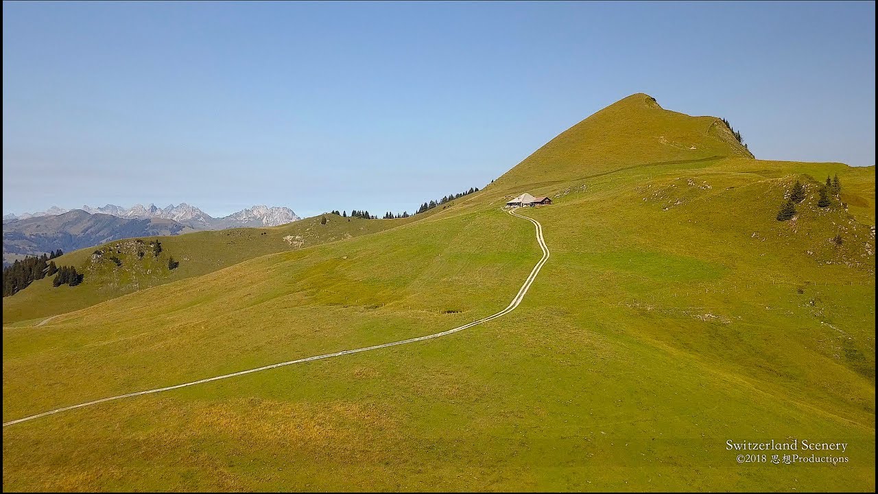 4K Diemtigtal Berner Oberland SWITZERLANDアルプス山脈