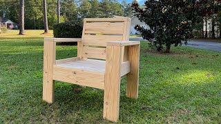 How To Make An Outdoor Chair Using Pine From Home Depot
