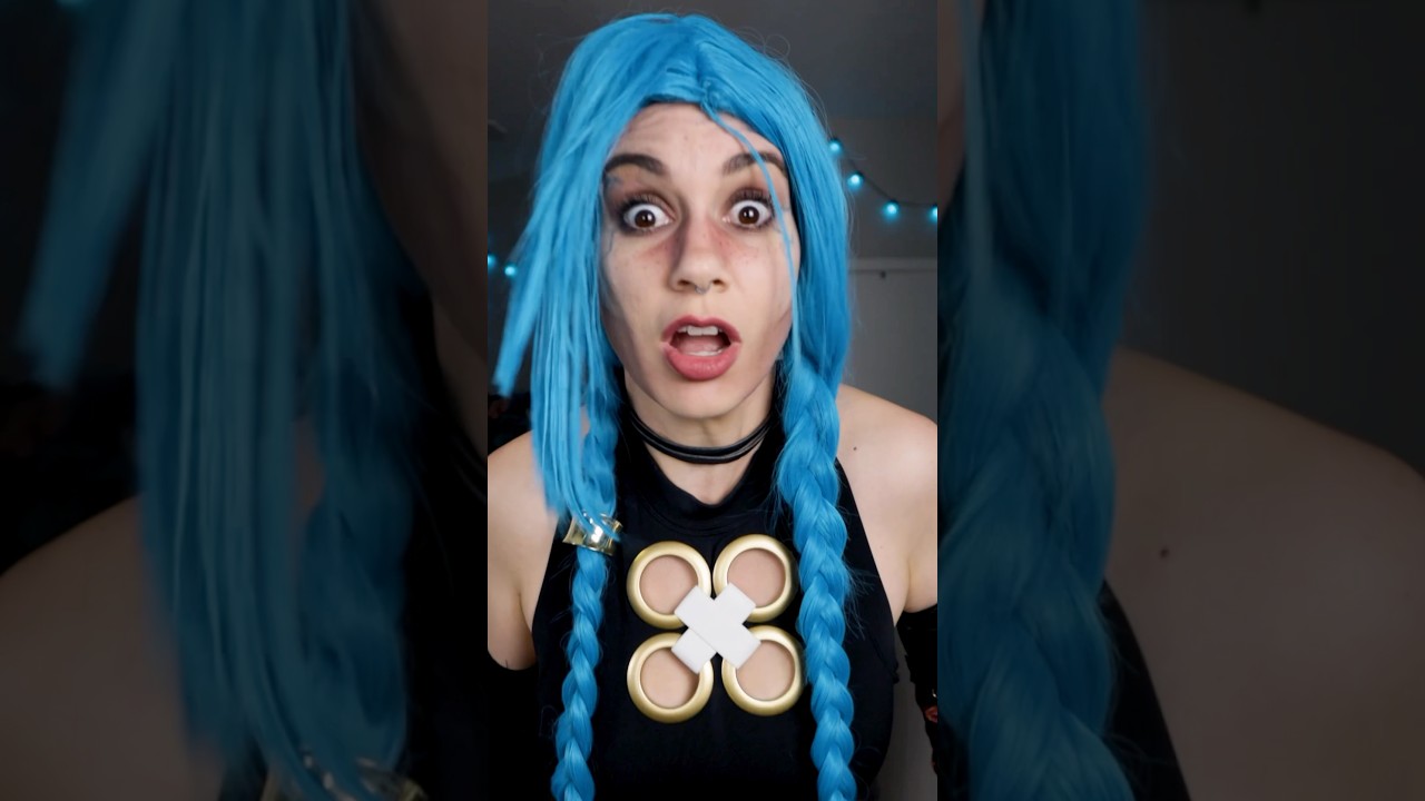 🤔 JINX: Hero? Or Villain? 🤔 #diycosplay #cosplaytutorial #jinxcosplay #cosplaytransition