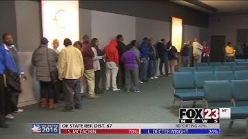 VIDEO: Some wait to vote after polls close