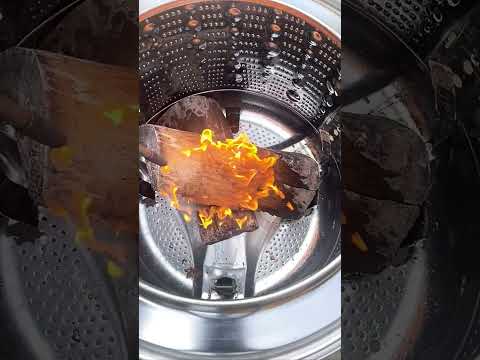 fabrica una barbacoa con el tambor de la lavadora #shorts #short #bbq #parrillas