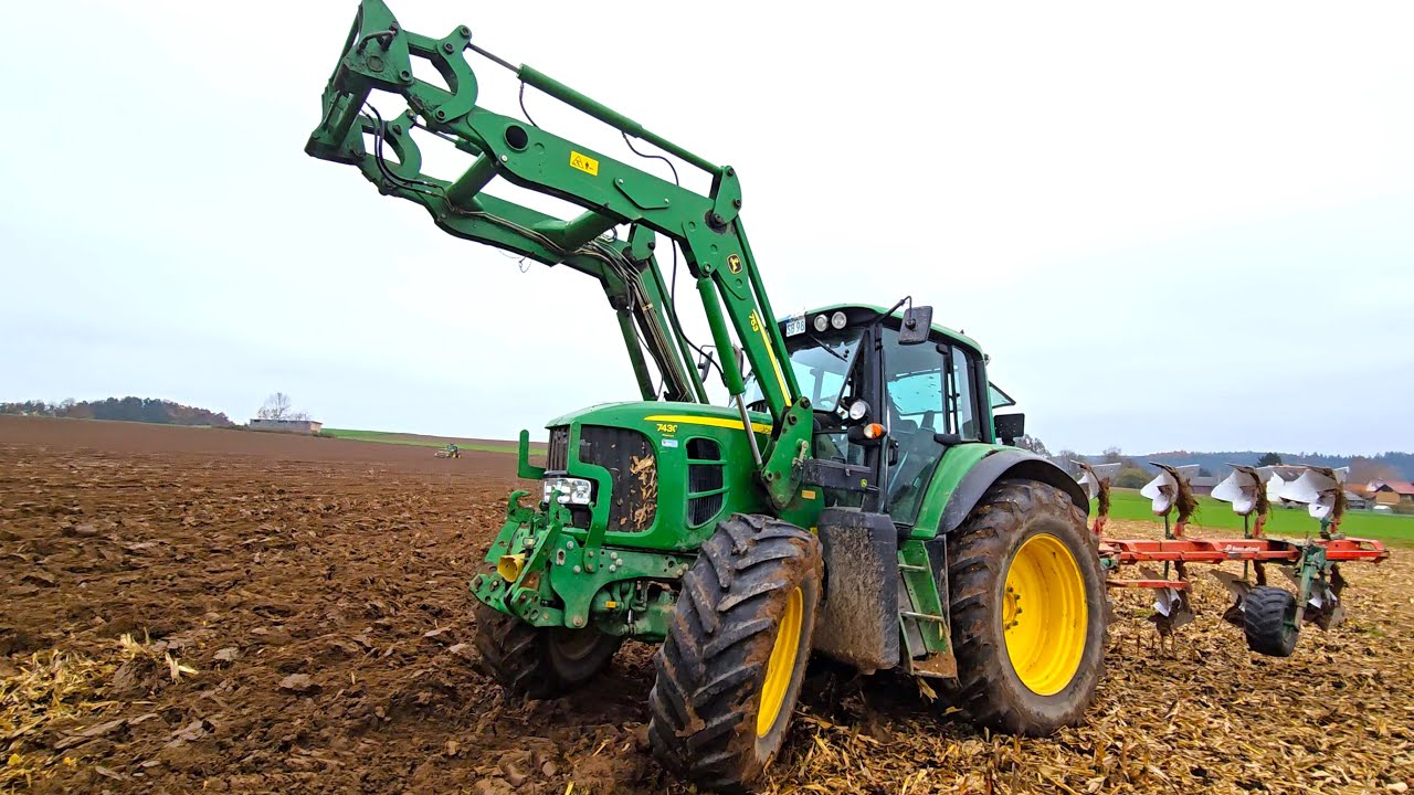 Opa mit John Deere 7430 Premium + Kverneland 5 -Schar + John D. 6150 M + Amazone D9-30 b. Weizensaat
