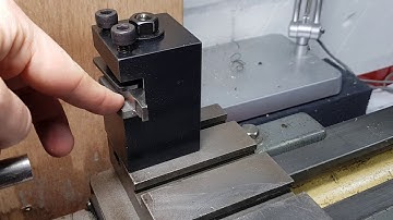 Rear toolpost making a machinist hammer on a Myford ML7