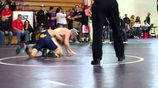 Peter Galli vs George Weber, MIAA 152 lb Semi-Final