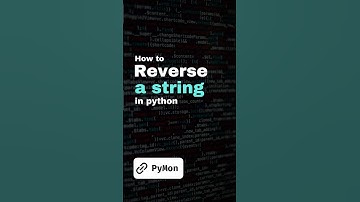Reverse a string in Python #python #learnpython #shorts
