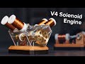 How to make a V4 solenoid engine