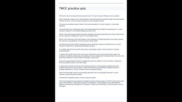 tncc practice quiz with complete solutions questions and answers 2022