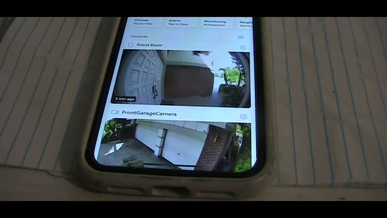RING Security system App How to Change the Order of Cameras Rearrange