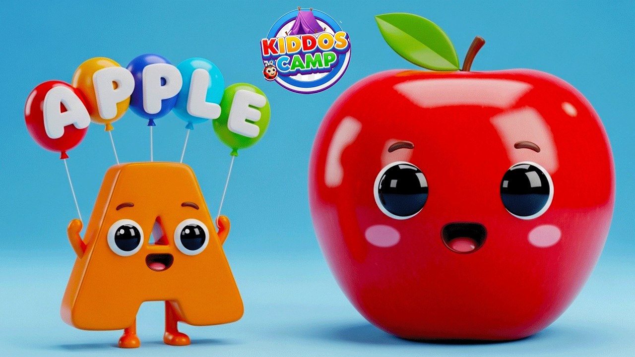 ABC Phonics Song - Toddler Learning Video Songs , A for Apple , Nursery ...