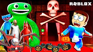 Roblox Scary Elevator - Halloween update 🎃 | Shiva and Kanzo Gameplay