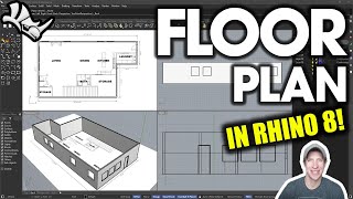 Getting Started with Rhino 8 Part 3  Modeling a FLOOR PLAN!