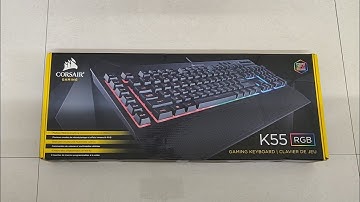 Corsair K55 RGB Gaming Keyboard Unboxing (2020)🔥!!