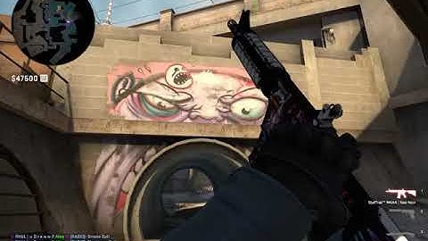 Overpass B Graffiti smokes execute