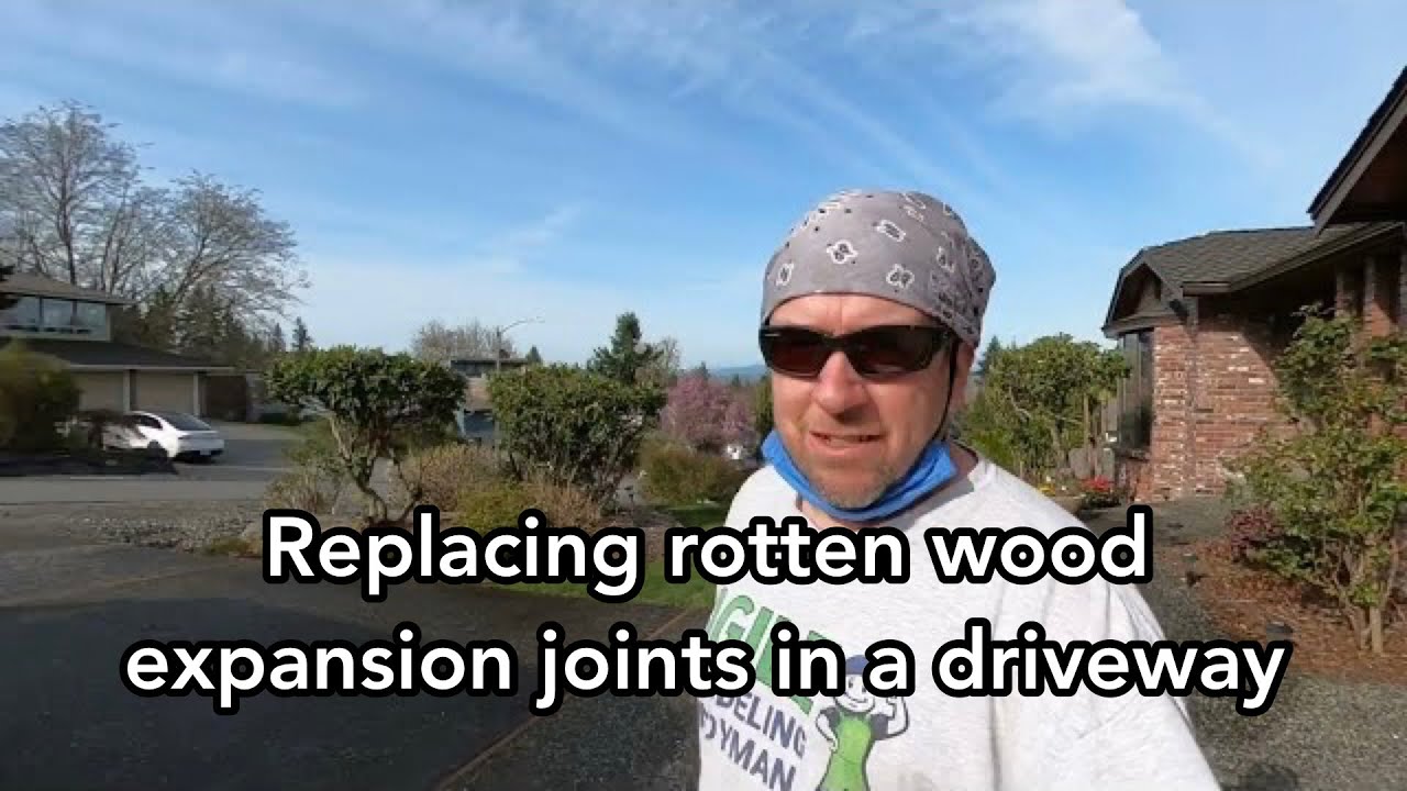 Replacing Rotten Wood Expansion Joints in a Driveway Agile Remodeling