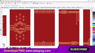 wedding card design cdr file || tr bahadurpur