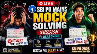 Live Exam Room Strategy: Solving SBI PO Mains Reasoning Mock 🔴