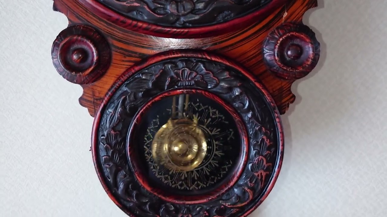 〈完動美品〉KOSEISHA（NEW HAVEN）本四ツ丸達磨ゼンマイ振り子時計 完動美品〉KOSEISHA（NEW HAVEN）本四ツ丸達磨ゼンマイ振り子時計