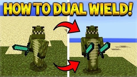 HOW TO DUAL WIELD ANY ITEMS IN MINECRAFT POCKET EDITION!