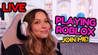 LIVE! PLAYING ROBLOX! JOIN ME!