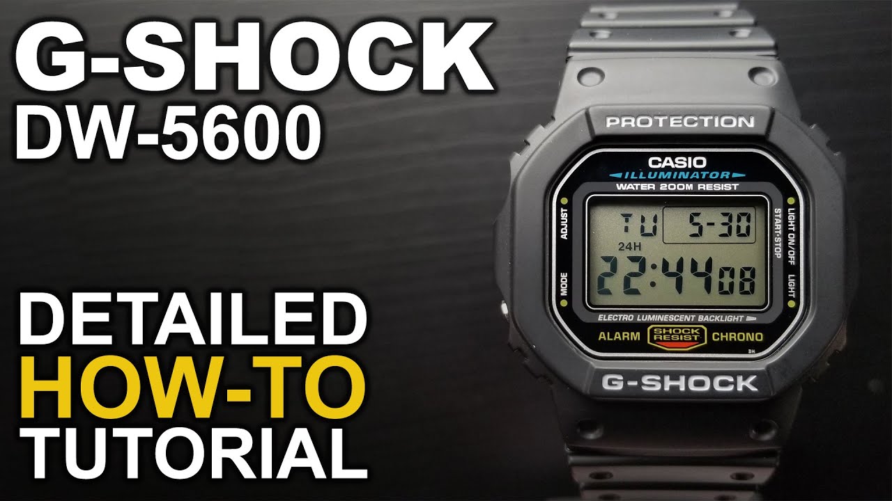 Gshock DW-6900 - Detailed How-To tutorial on module 3230 - YouTube