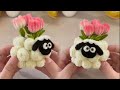 モールフラワー🌷🌷🌷100均の材料で作れる ふわふわモールフラワー