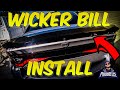 Stealth wicker bill for dodge charger daytona 392 install