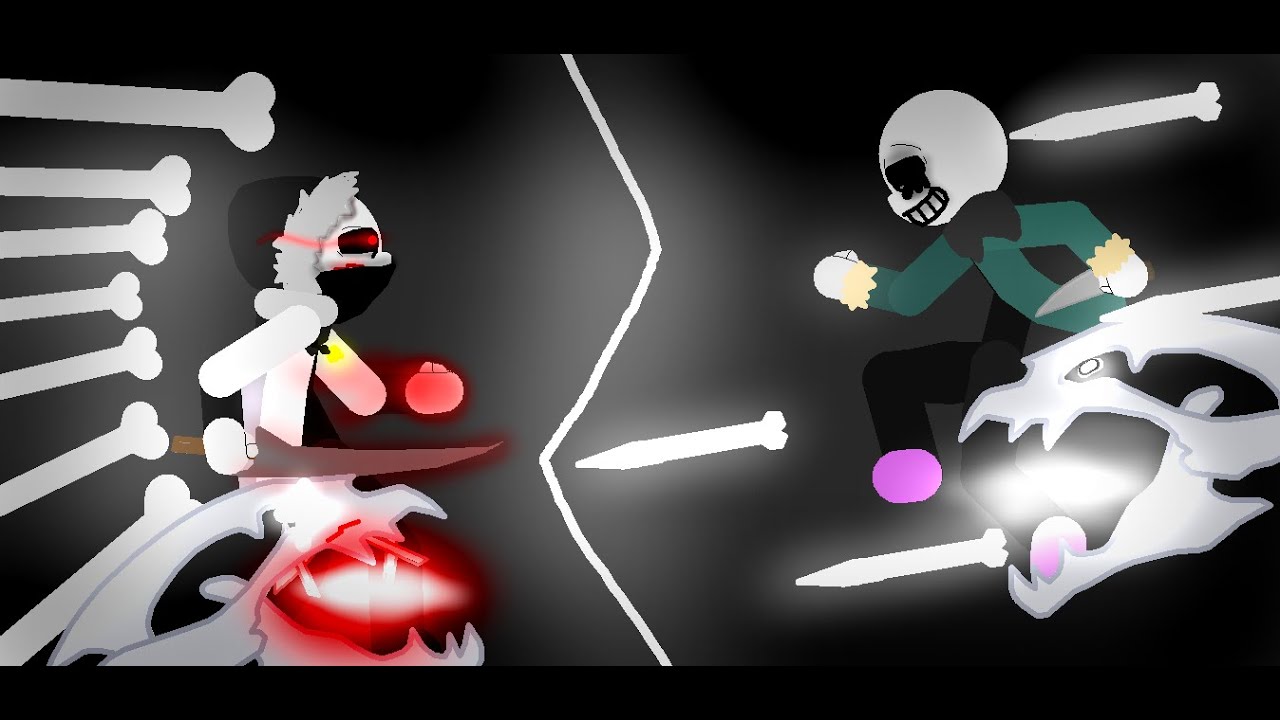 Killer!Sans vs Horror!Sans (both Canon) #1v1 #shorts 