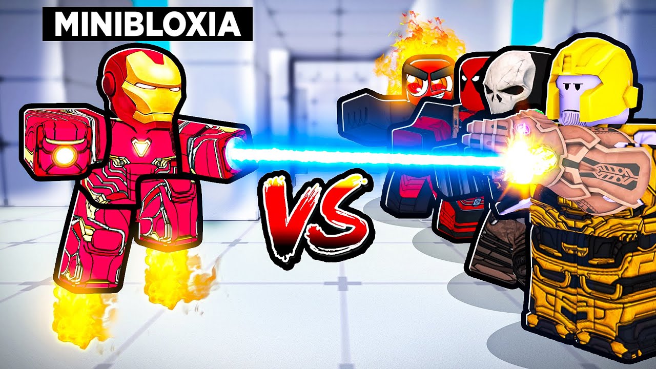 1 SUPERHERO vs. 5 VILLAINS in Roblox Rivals!