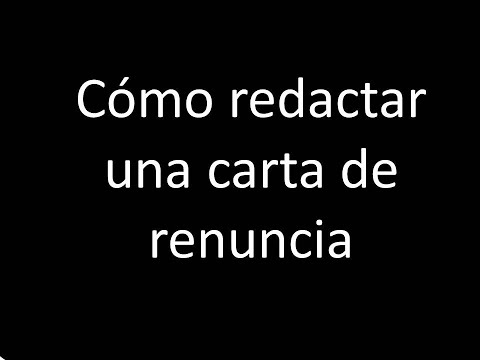 Vídeo: Com Redactar Una Declaració De Conflictes Laborals