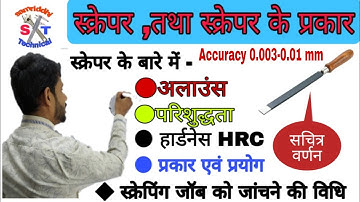 स्क्रेपर टूल || स्क्रेपर के प्रकार एवं प्रयोग || types of scraper|| scraper tool ||