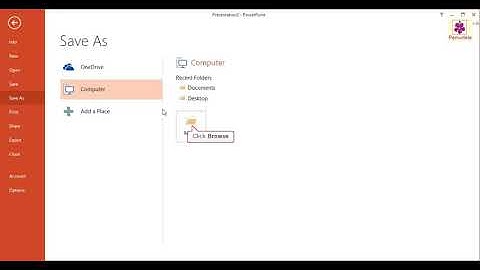 Saving a Presentation | Computer Training | Periwinkle