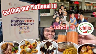 How to get your National ID in the Philippines + Chili’s Mukbang | Hapey Tummy