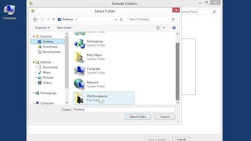 Windows 8.0 Professional - Exclude a Folder from File History