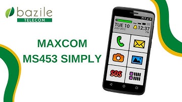 Présentation du téléphone Maxcom MS 453 Simply - Bazile Telecom