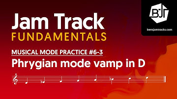 D Phrygian mode vamp Jam Track - BJTF #6-3
