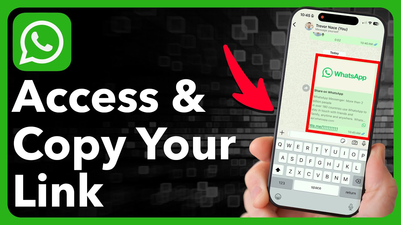 How To Get And Copy My WhatsApp Link - YouTube
