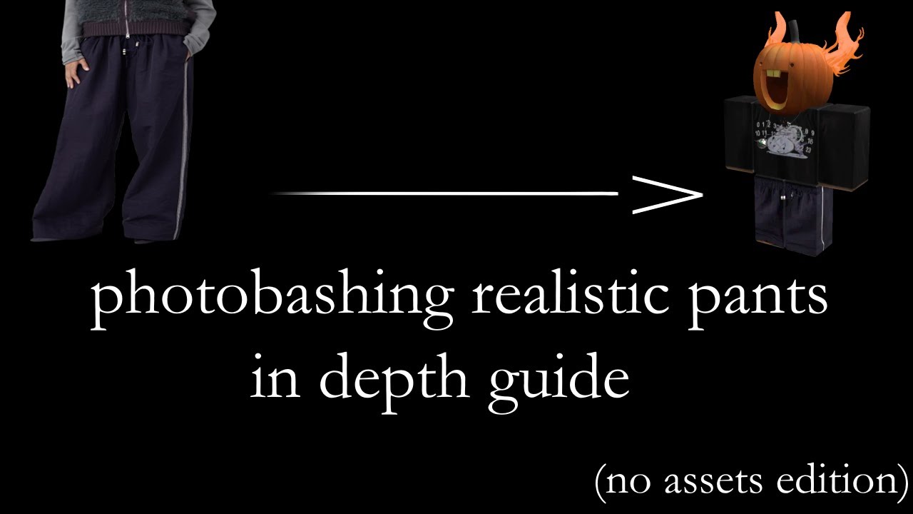How To Photobash Realistic Pants Guide Roblox YouTube 