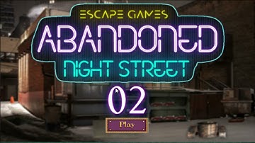 Escape Games Abandoned Night Street 2 WalkThrough - New Escape games -FirstEscapeGames