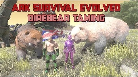 ARK: Survival Evolved  taming a dire bear - dire bear taming