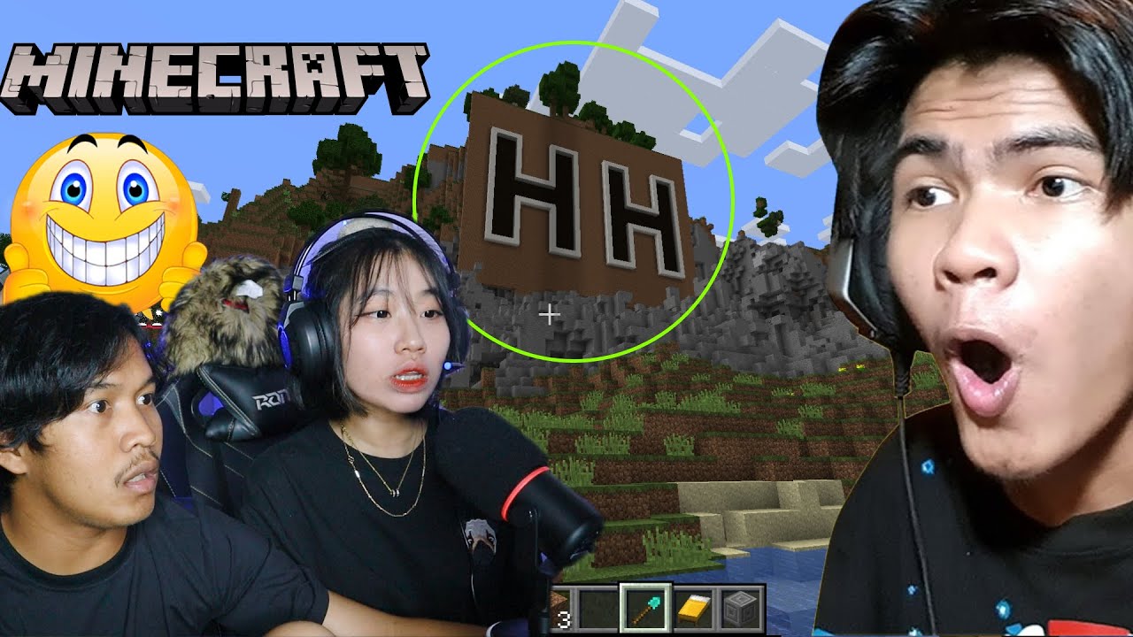 ខ្ញុំ និង Moly កាប់ភ្នំធំមួយសងឈ្មោះ HH ក្នុងMinecraft