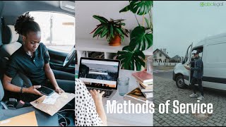 Unit 4 Methods of Service