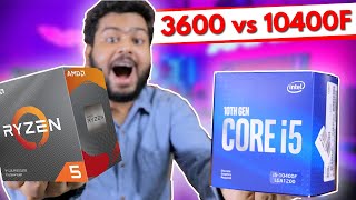 Intel i5 10400F vs AMD Ryzen 5 3600 in 2021 HINDI | Best CPU Under 20000